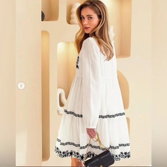 NWT $595 Ulla Johnson Ceres Embellished Floral Dress - Picture 5 of 10